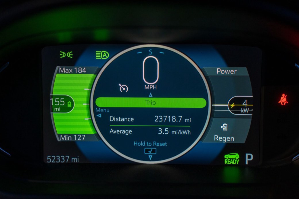 Tableau de bord numérique d’un véhicule électrique